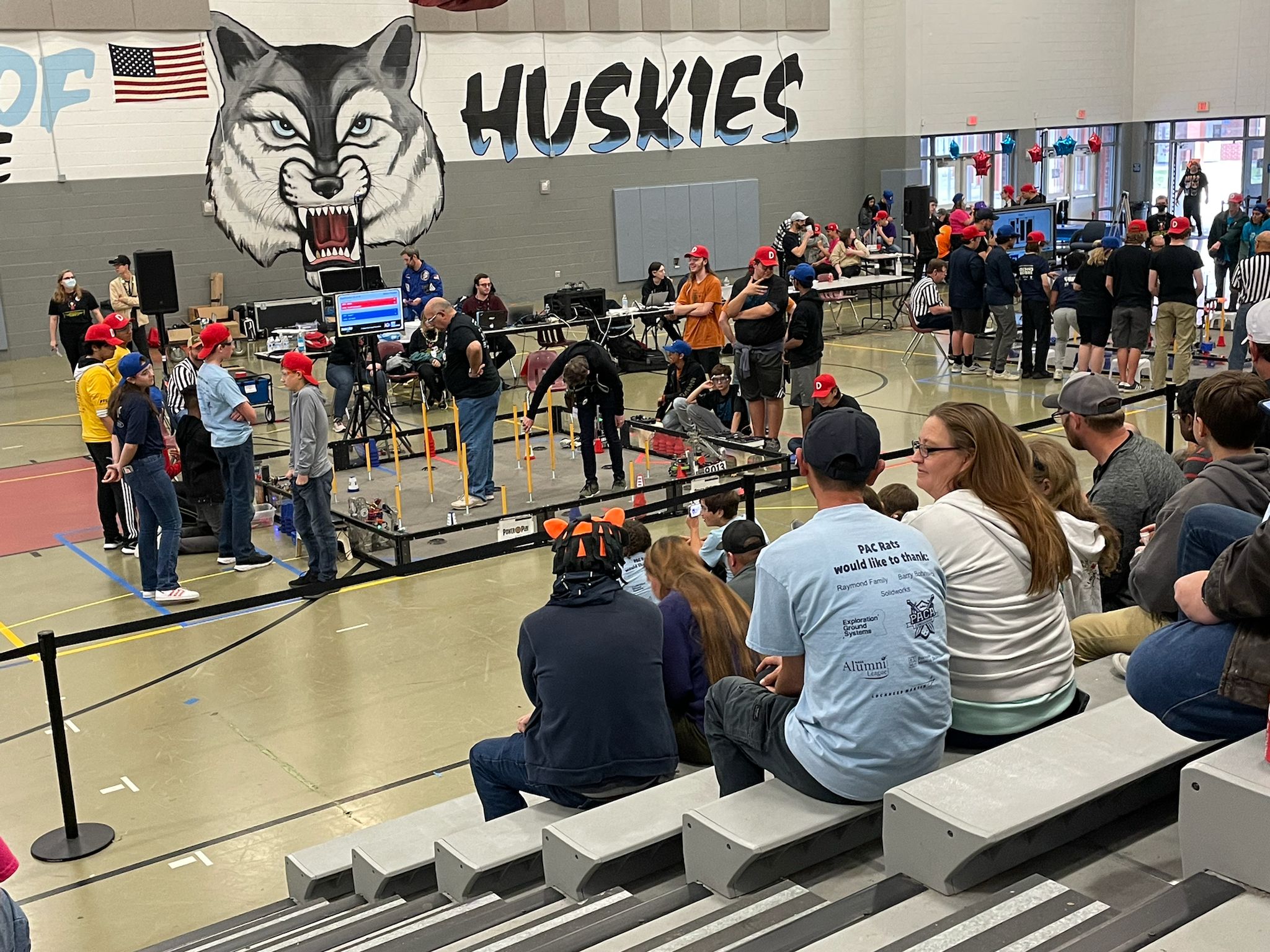 Students programming autonomous paths