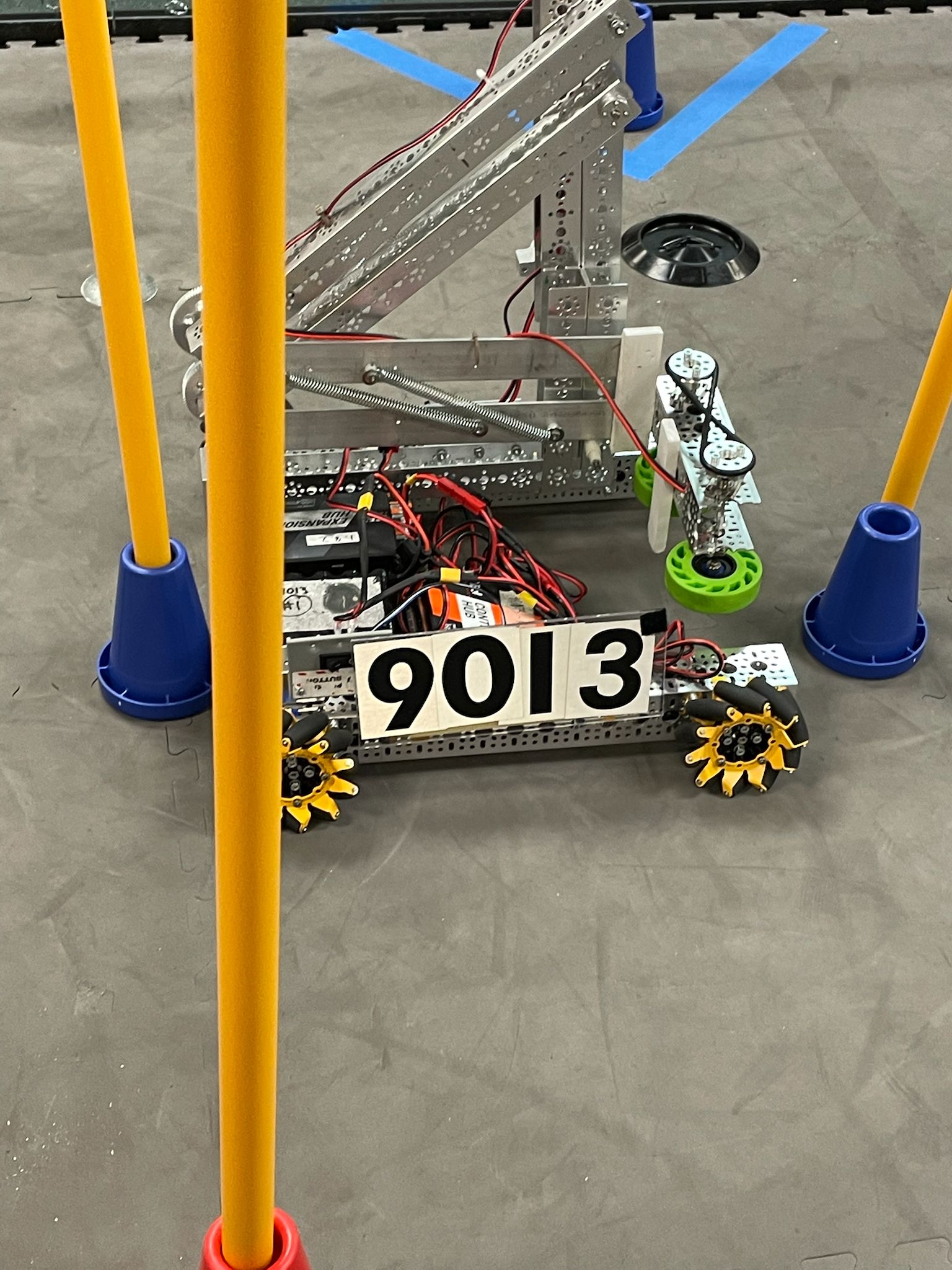 Students checking battery and power