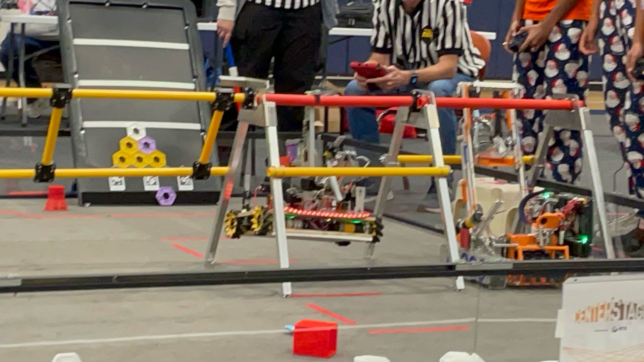 Team practicing match choreography