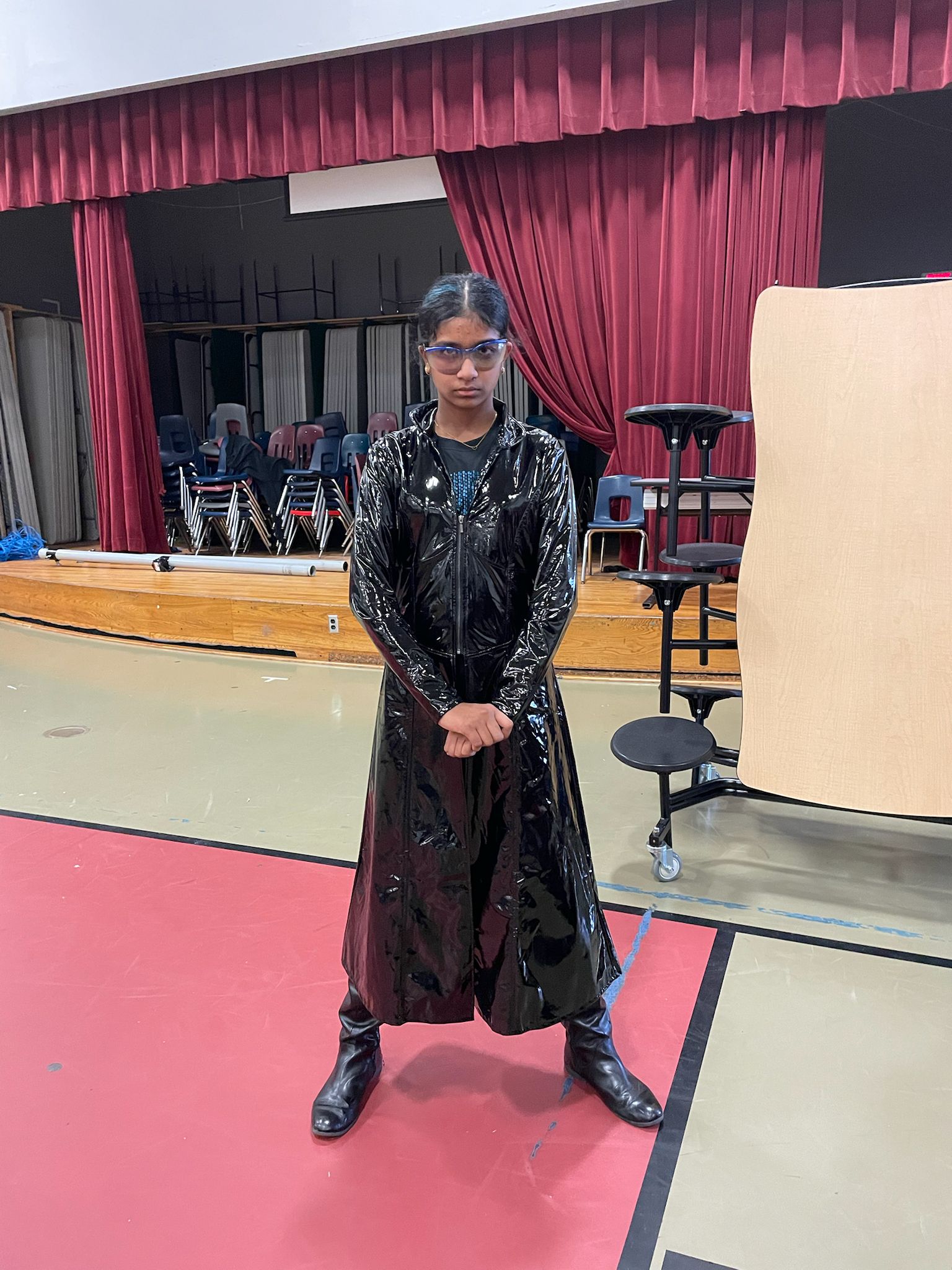 Final team photo with robot